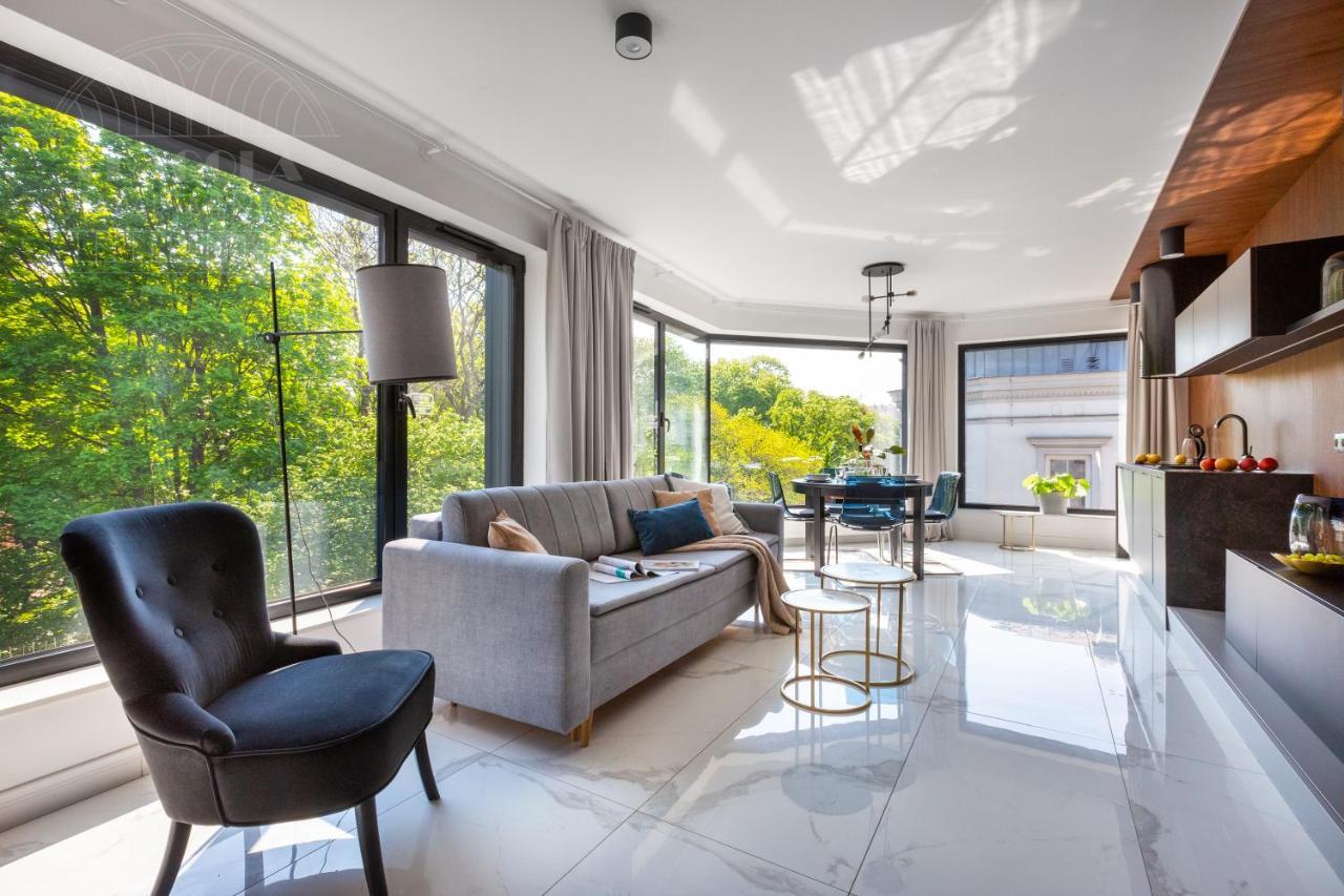 Modern View Of Planty Park Apartman Krakkó Kültér fotó