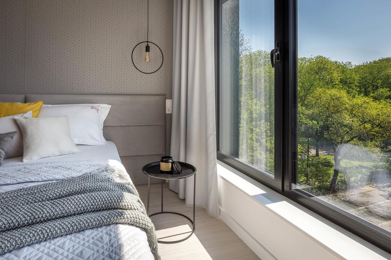 Modern View Of Planty Park Apartman Krakkó Kültér fotó