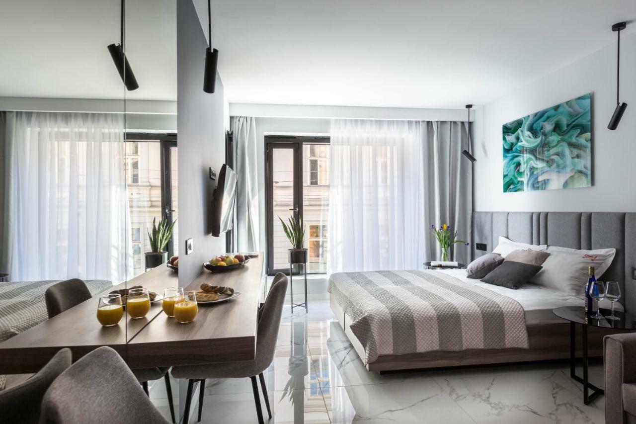 Modern View Of Planty Park Apartman Krakkó Kültér fotó